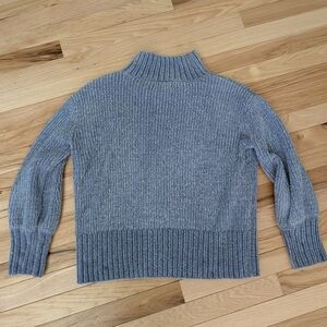 Cynthia Rowley Men's Ribbed Turtleneck Sweater in Heather Gray